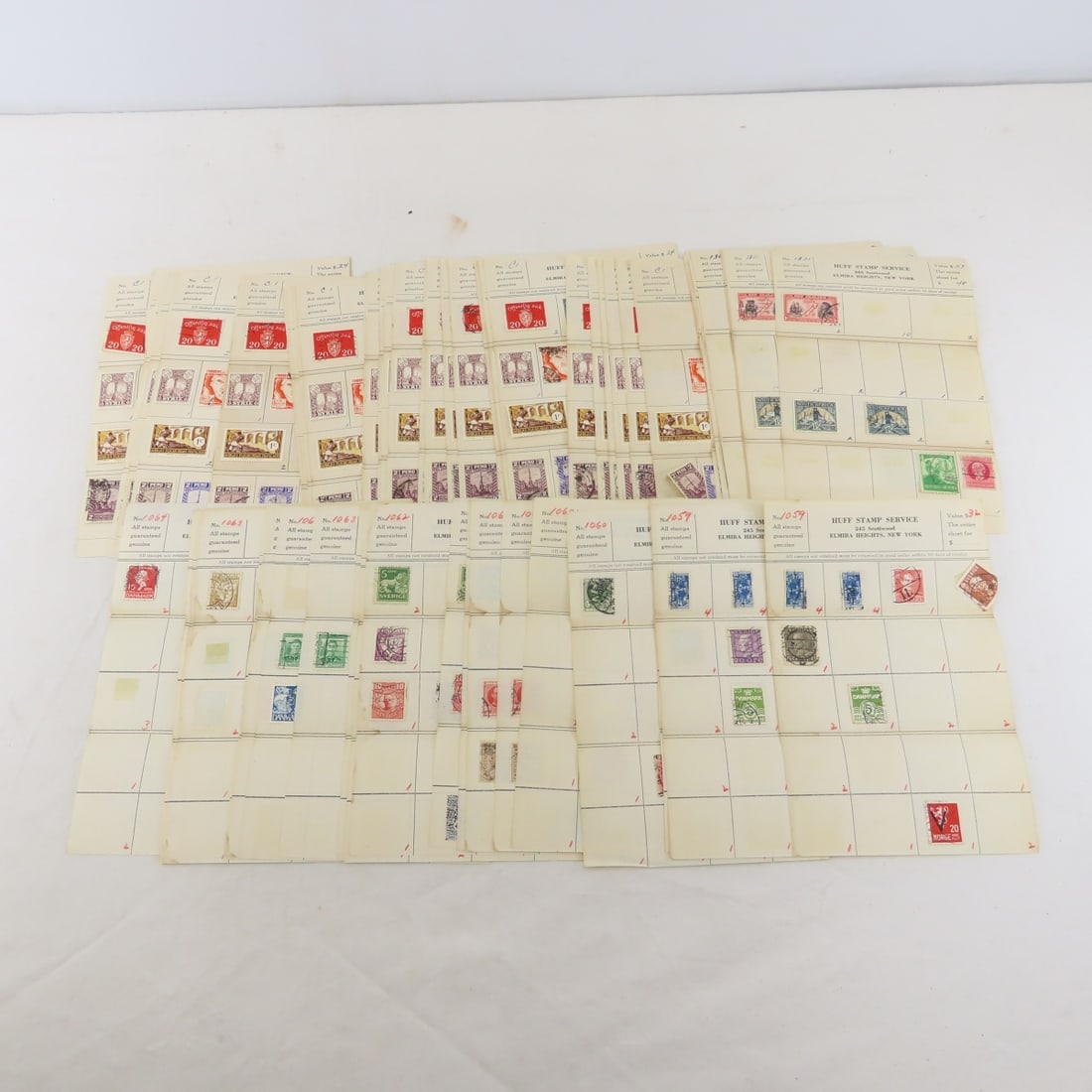 Worldwide Stamps on Approval Sheets & Glassine - 3