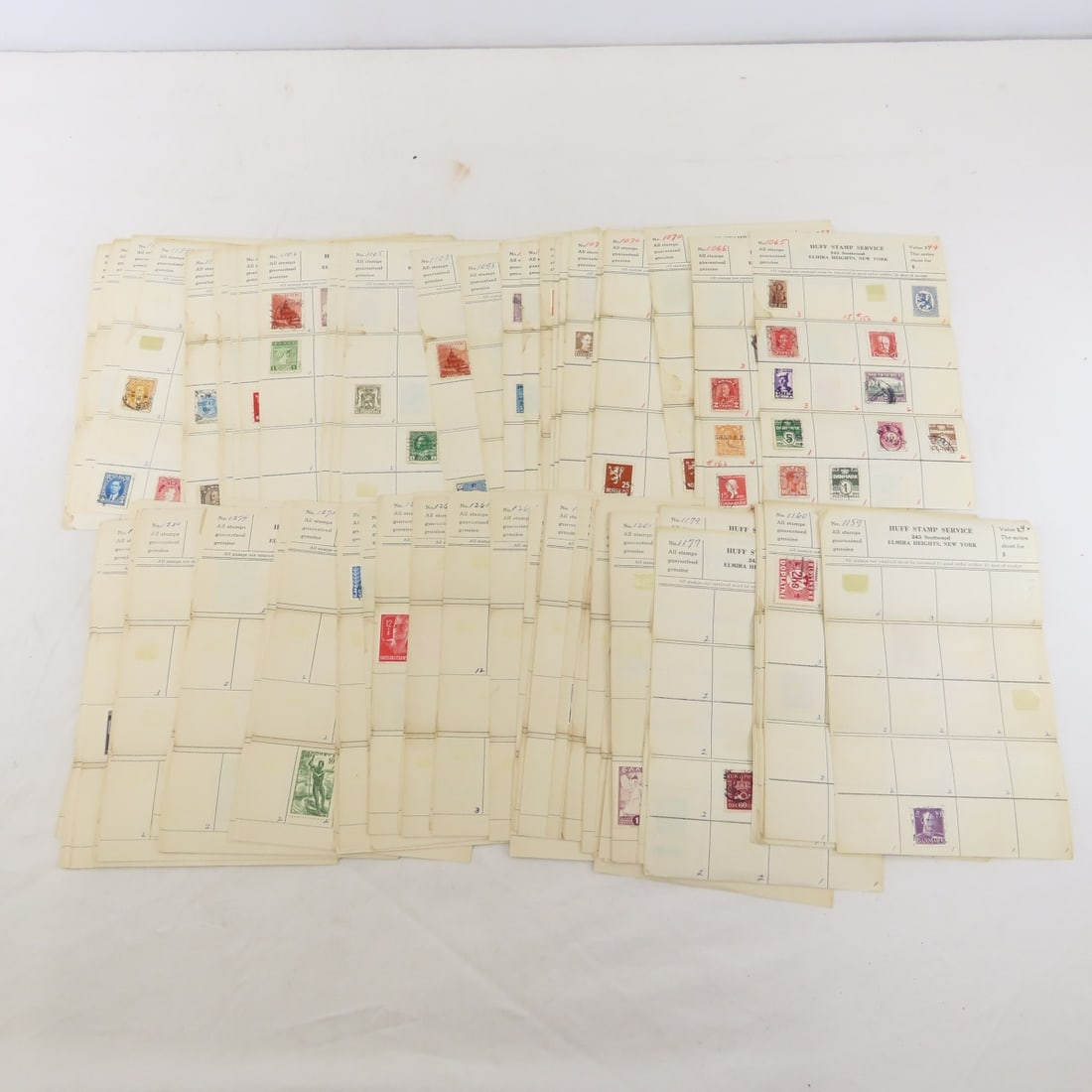 Worldwide Stamps on Approval Sheets & Glassine - 4