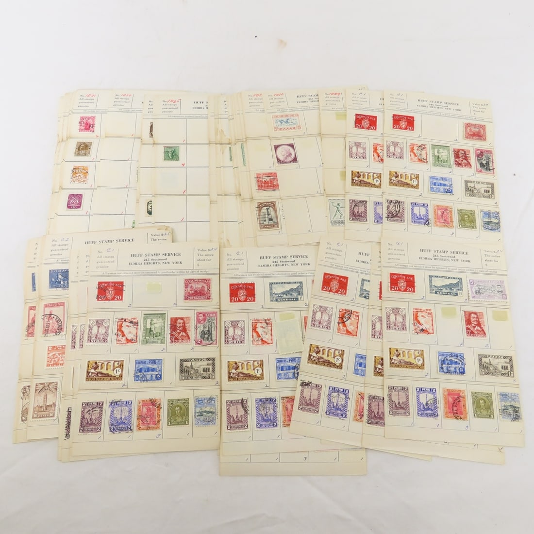 Worldwide Stamps on Approval Sheets & Glassine - 6