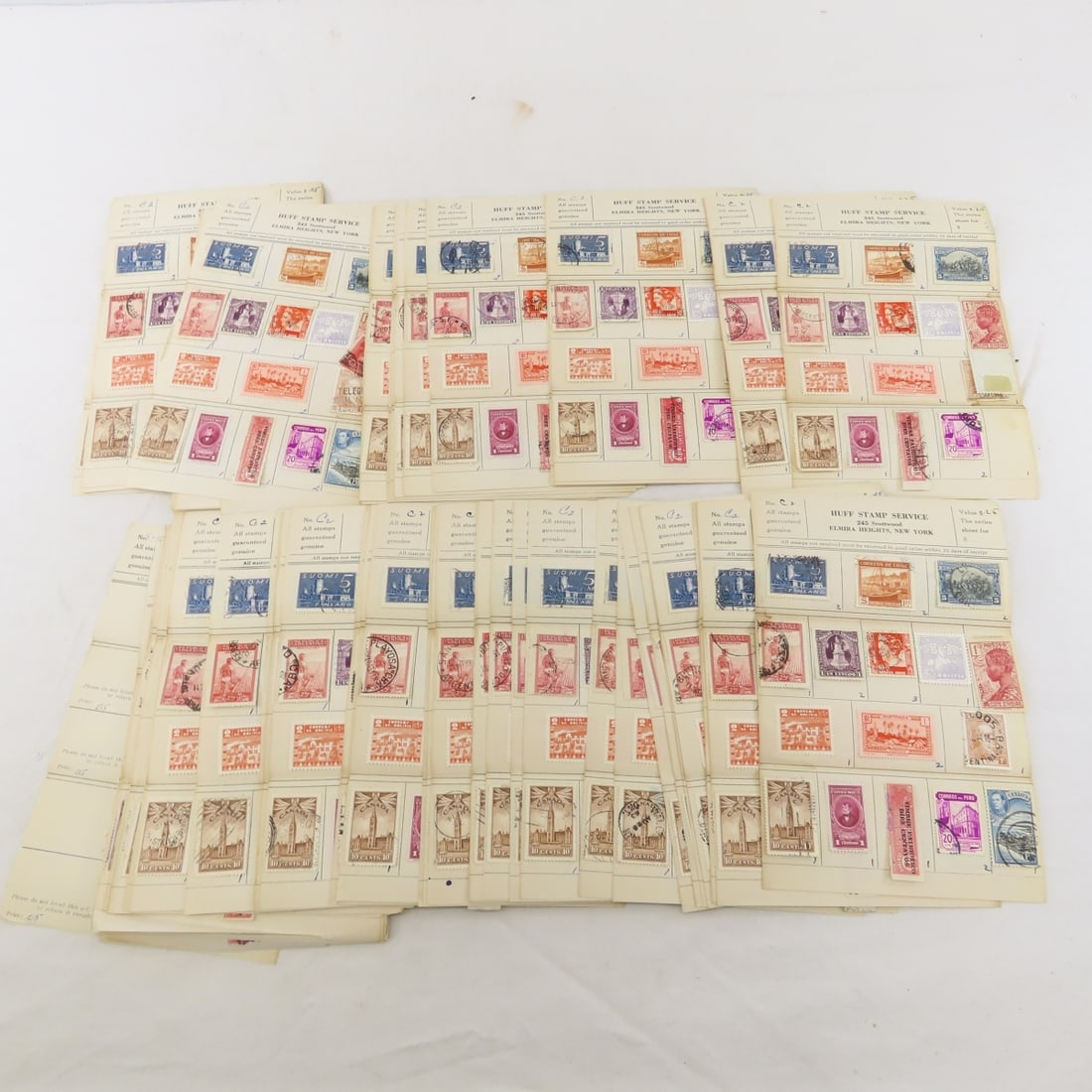 Worldwide Stamps on Approval Sheets & Glassine - 7