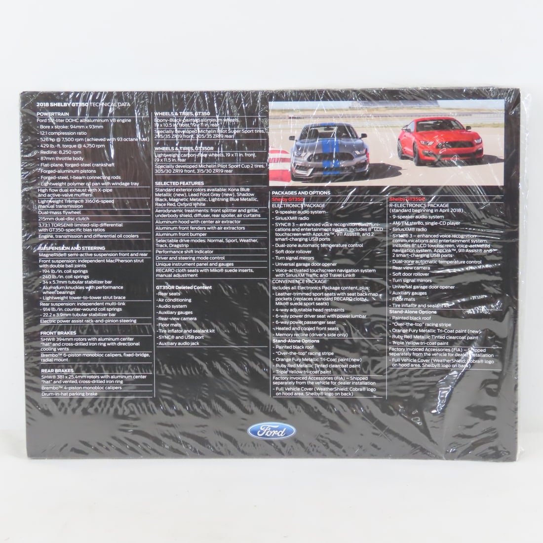 50 Shelby GT 350 2018 Brochures & Card Holder - 11