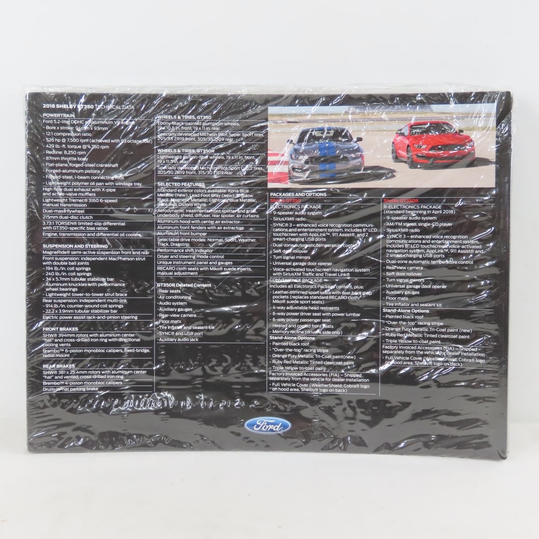 50 Shelby GT 350 2018 Brochures & Card Holder - 10