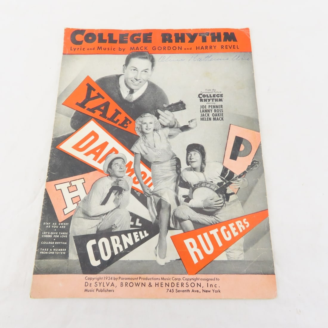 Sheet Music & Lobby Cards - 4
