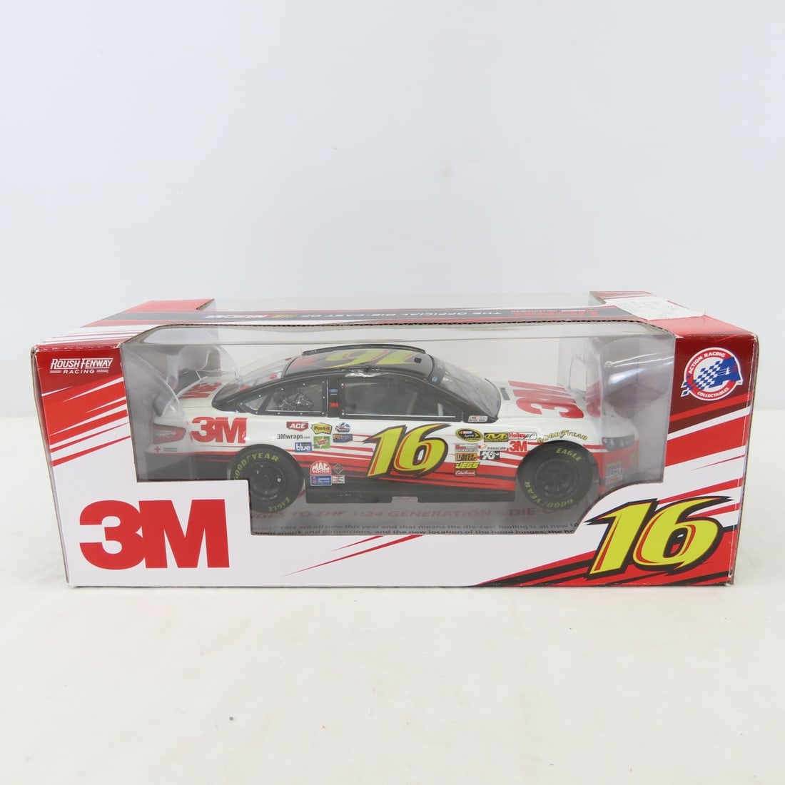 Autographed Greg Biffle 3M Car & Card & Jack Roush - 2