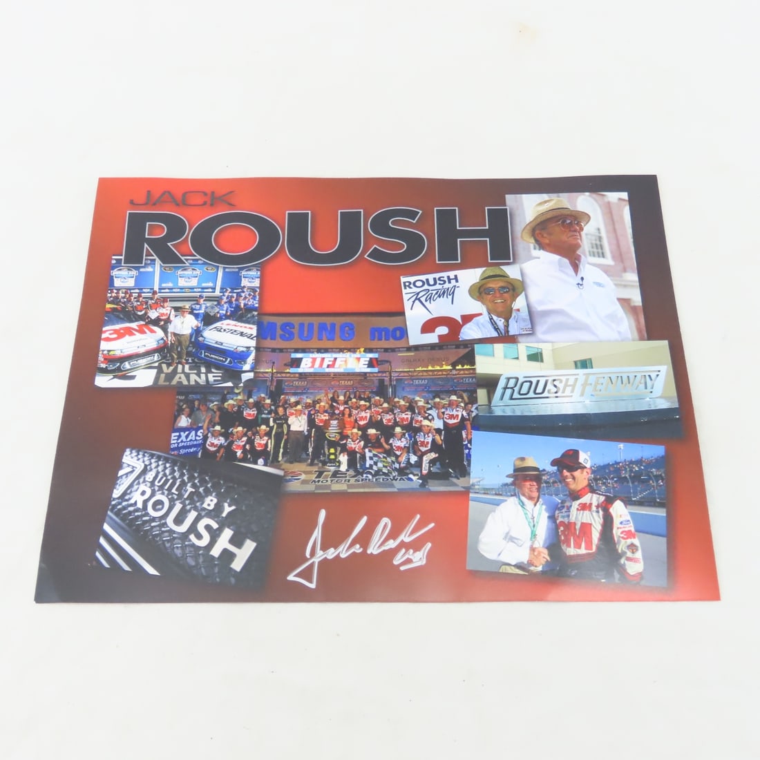 Autographed Greg Biffle 3M Car & Card & Jack Roush - 4