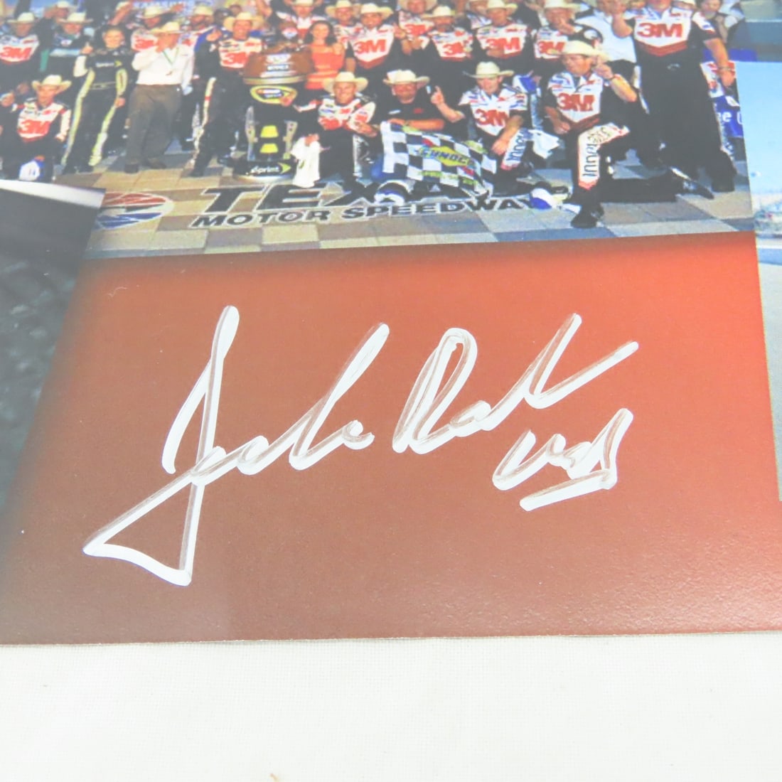 Autographed Greg Biffle 3M Car & Card & Jack Roush - 5