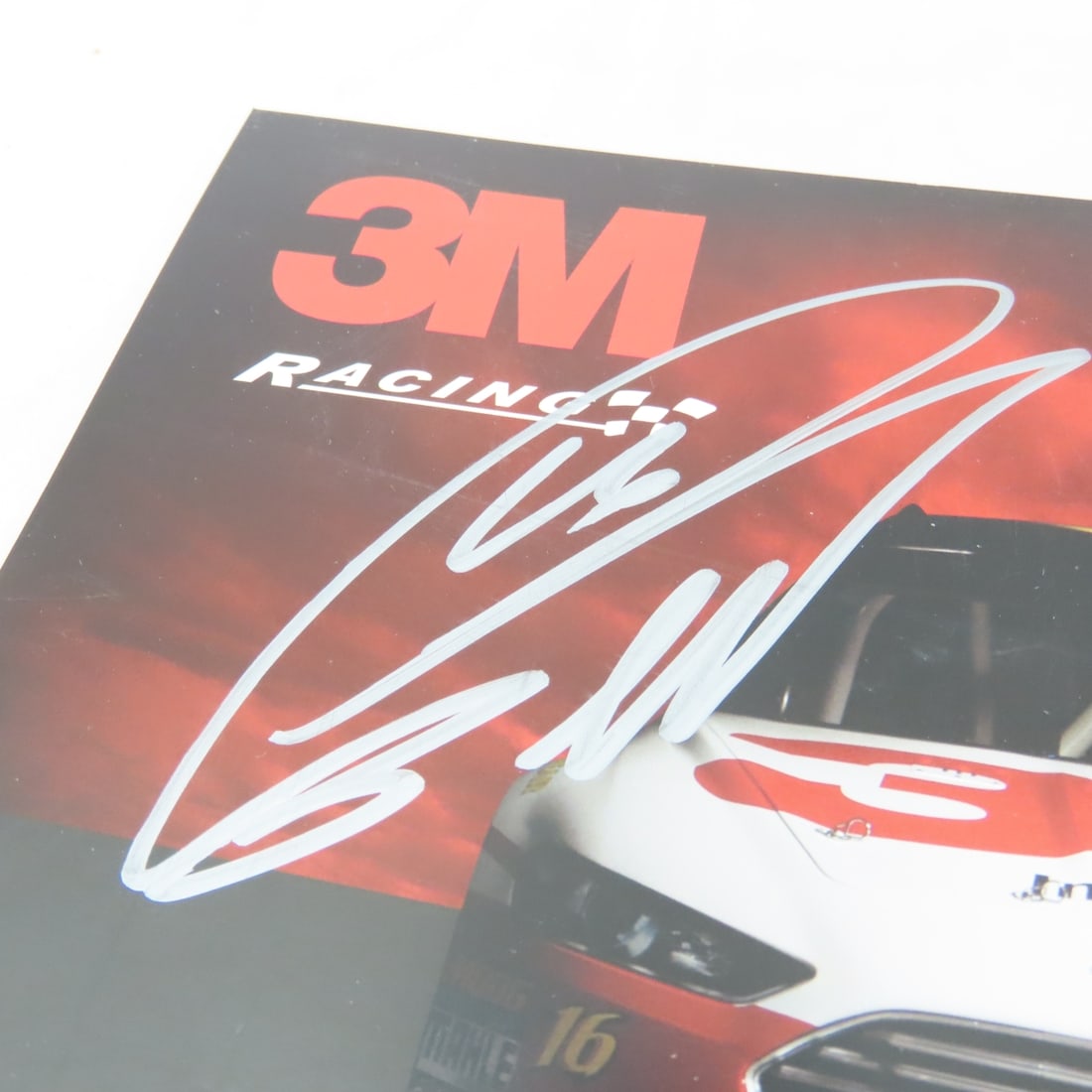 Autographed Greg Biffle 3M Car & Card & Jack Roush - 9