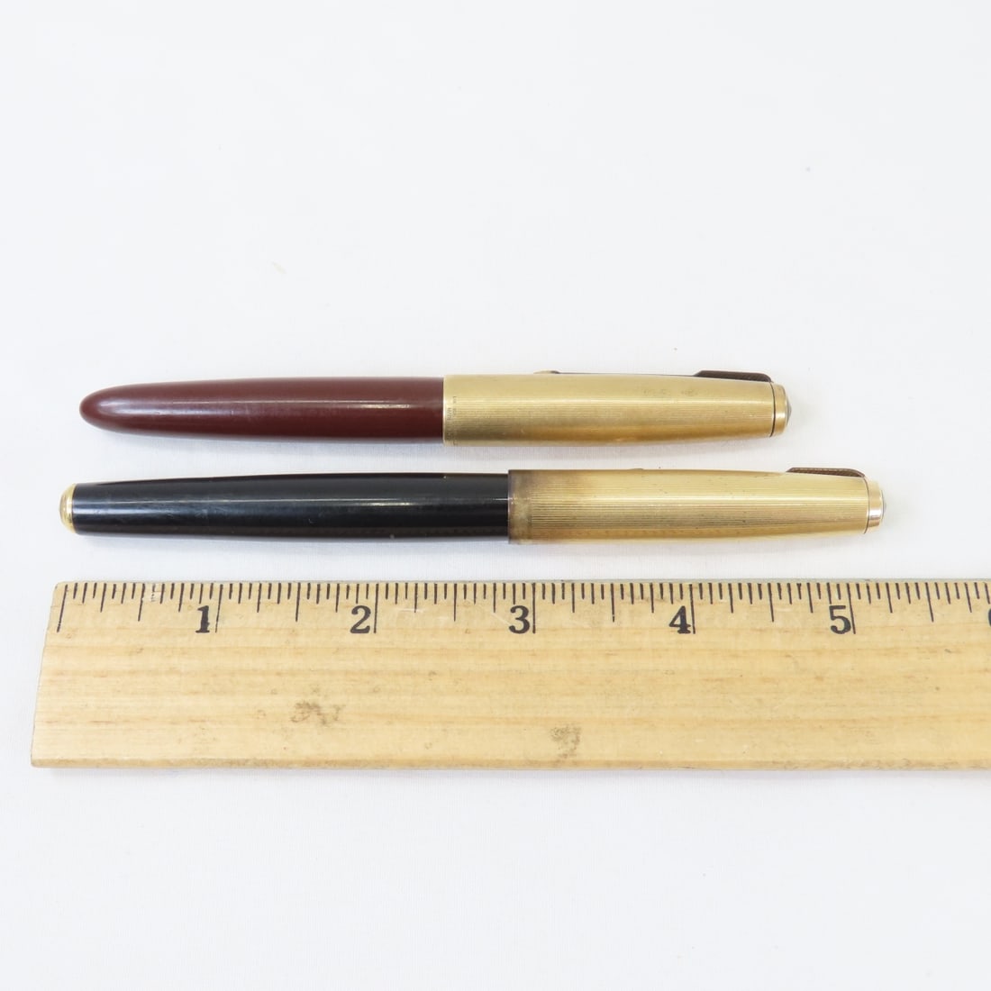 2 Parker 51 Vacumatic Fountain Pens- Gold Filled - 13