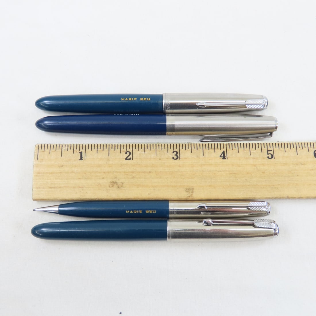 Parker 51 Set, Parker 51 & Parker 21 all Inscribed - 17