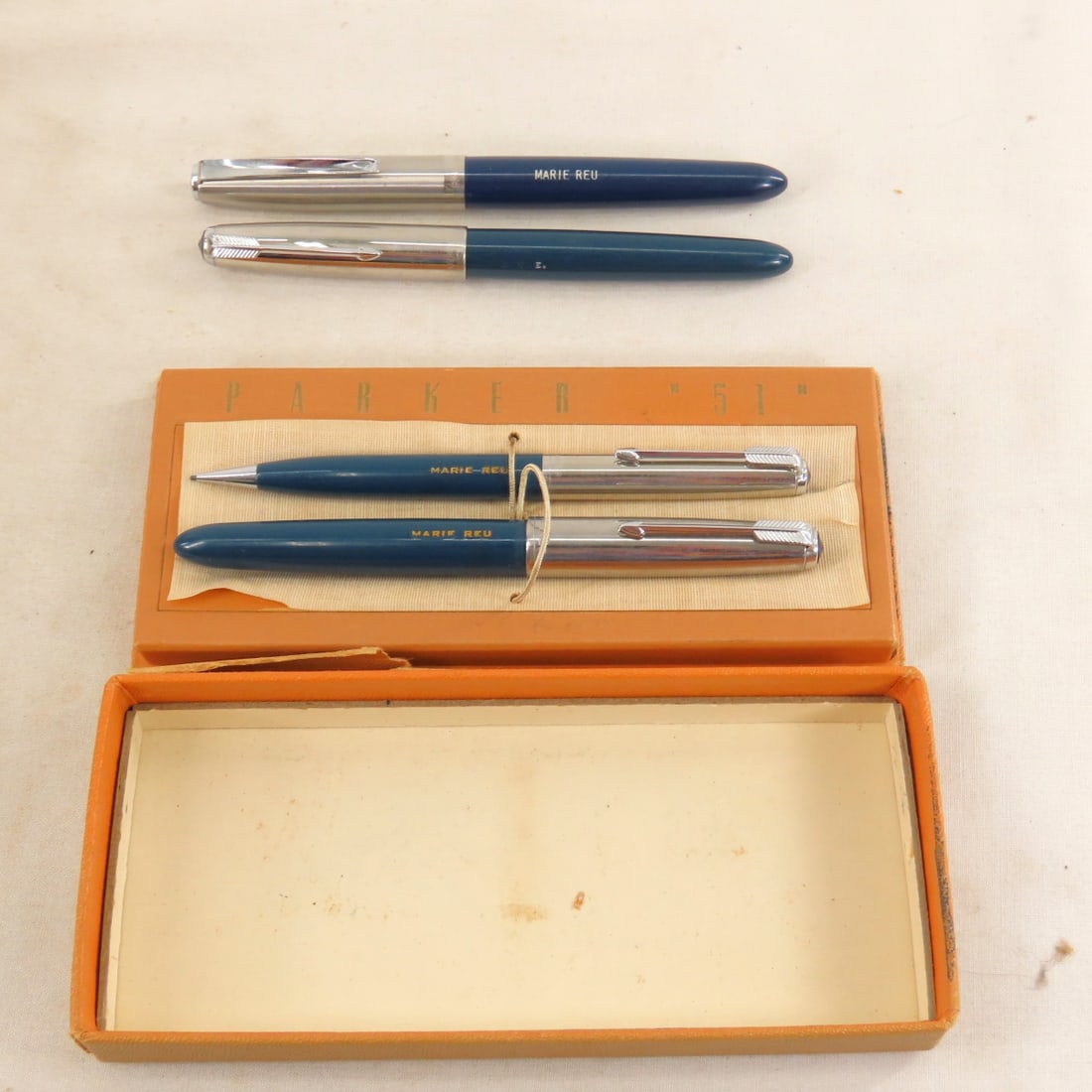 Parker 51 Set, Parker 51 & Parker 21 all Inscribed (1 of 19)