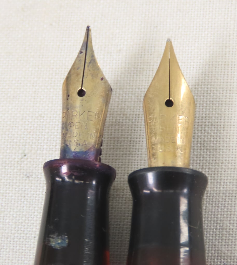 2 Parker Duofold Vacumatic Fountain Pens - 6