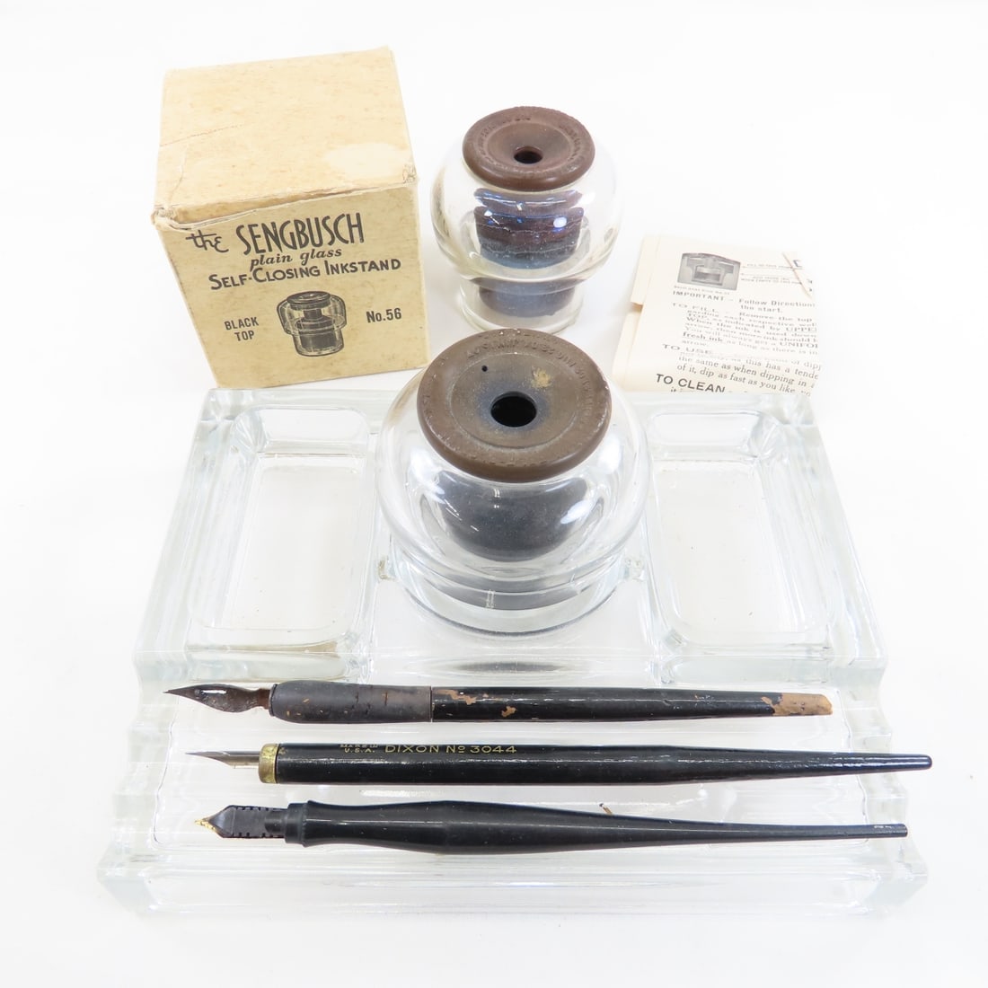 2 Sengbusch No. 56 Self-Closing Inkwells (1 of 18)