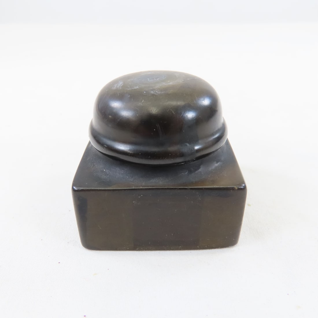 Bakelite & Victorian Glass Safety Ink Wells - 6