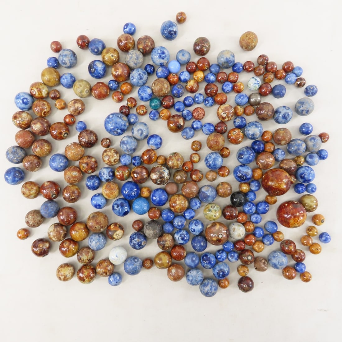 3 Pounds of Vintage Bennington Marbles - 10