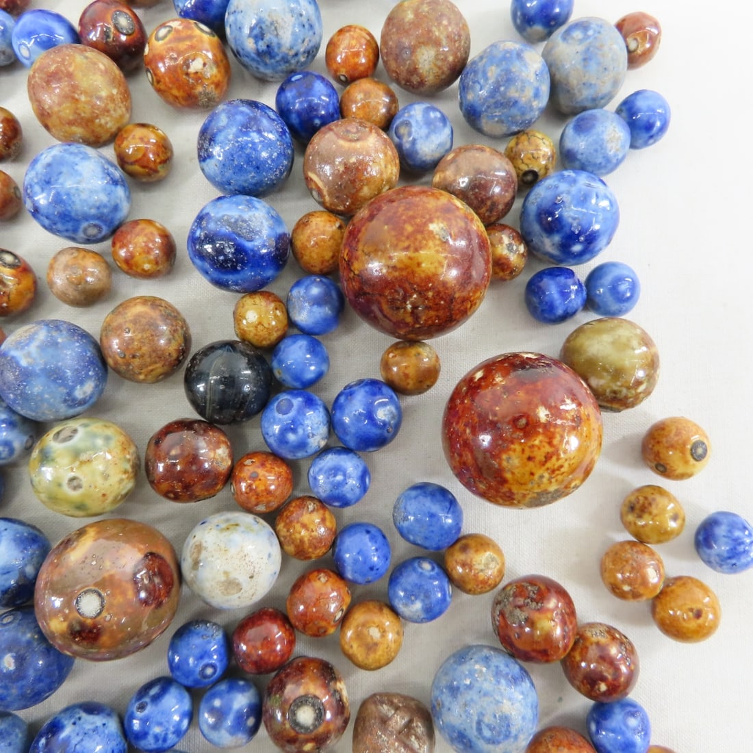 3 Pounds of Vintage Bennington Marbles - 14