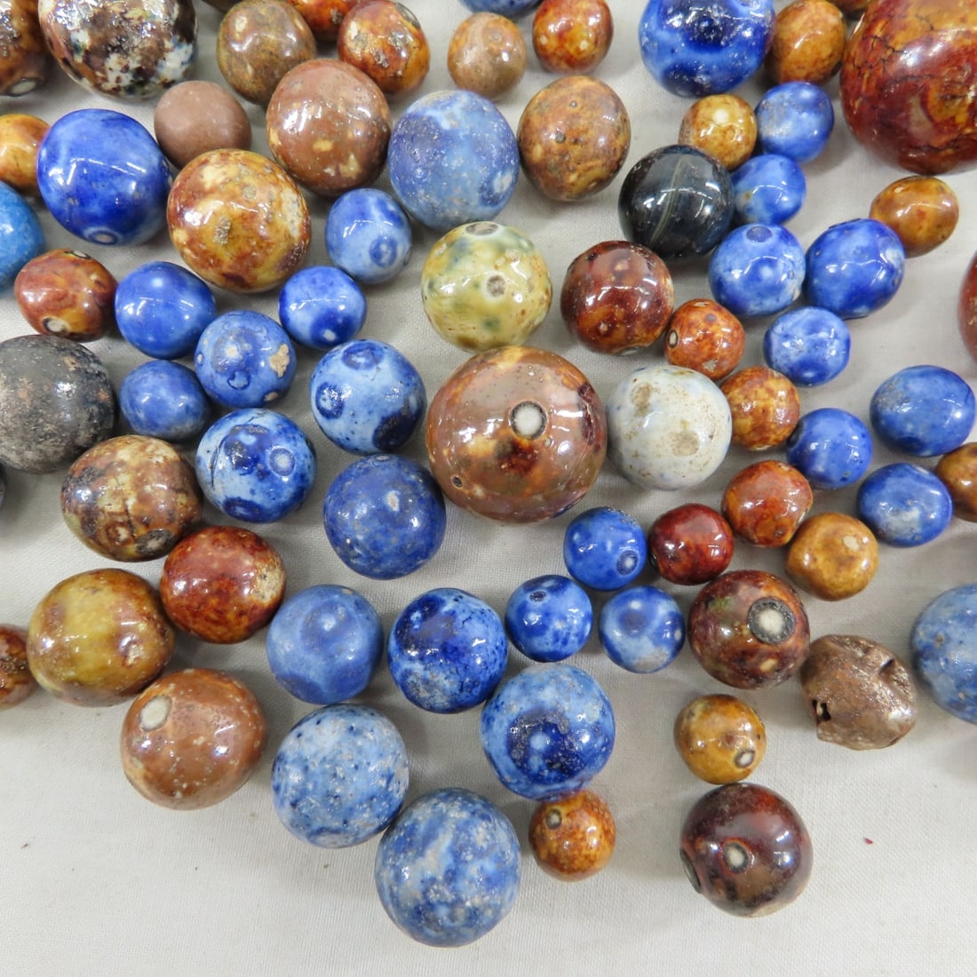3 Pounds of Vintage Bennington Marbles - 15