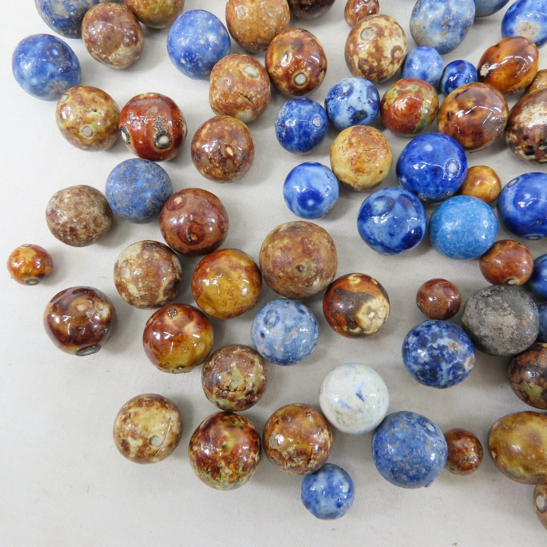 3 Pounds of Vintage Bennington Marbles - 16