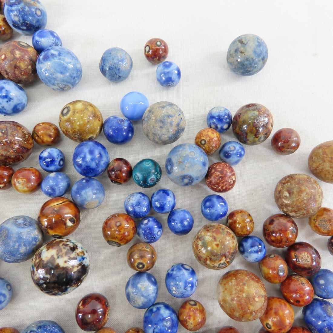 3 Pounds of Vintage Bennington Marbles - 4