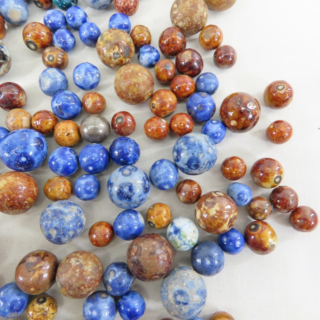 3 Pounds of Vintage Bennington Marbles - 5