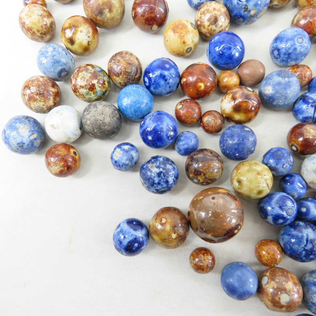3 Pounds of Vintage Bennington Marbles - 8