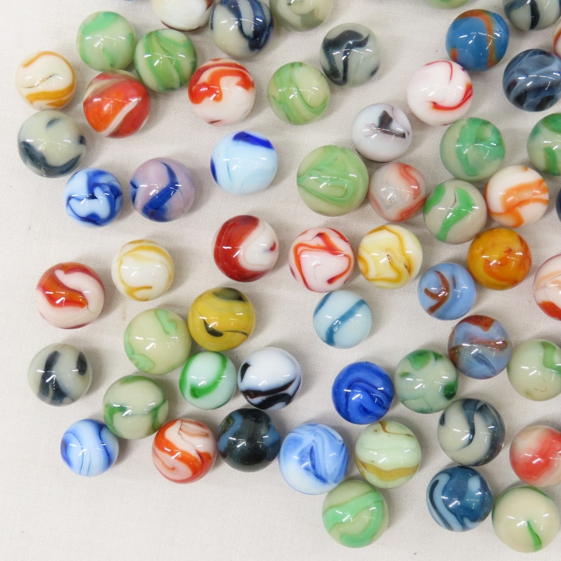 West Virginia Swirl Marbles - 1.3 Pounds - 10