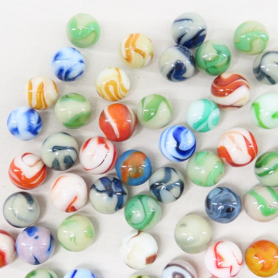 West Virginia Swirl Marbles - 1.3 Pounds - 2