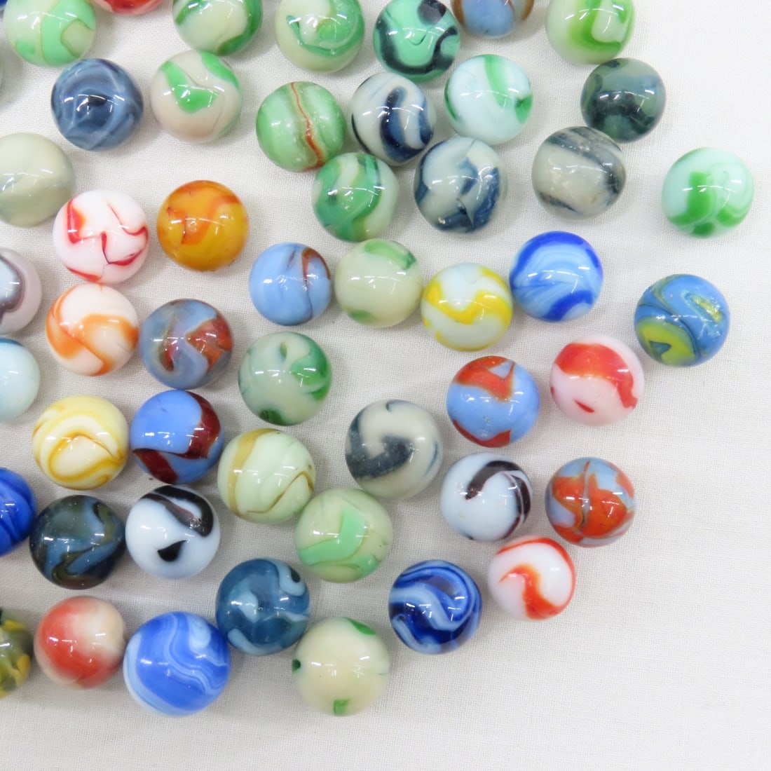 West Virginia Swirl Marbles - 1.3 Pounds - 4