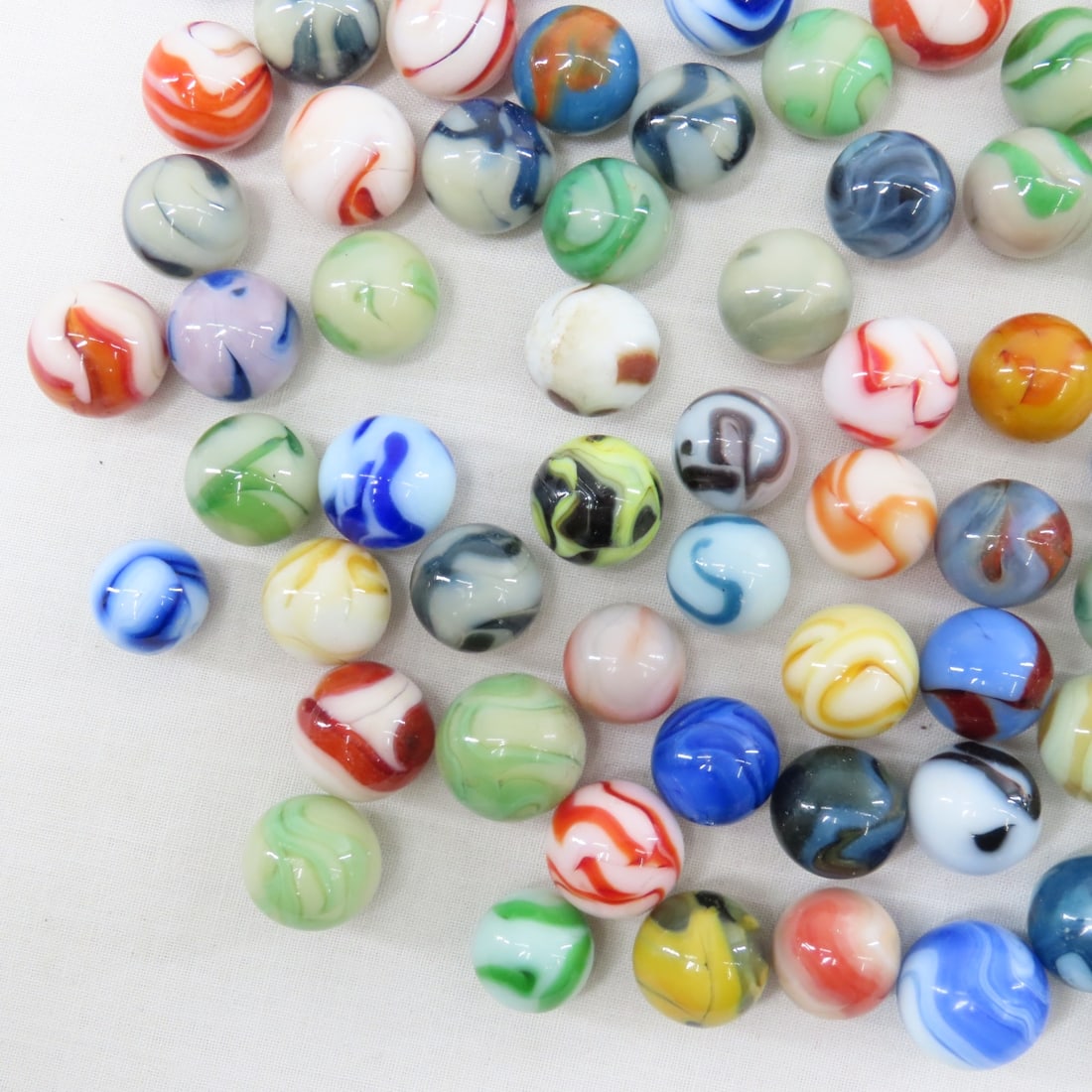 West Virginia Swirl Marbles - 1.3 Pounds - 5