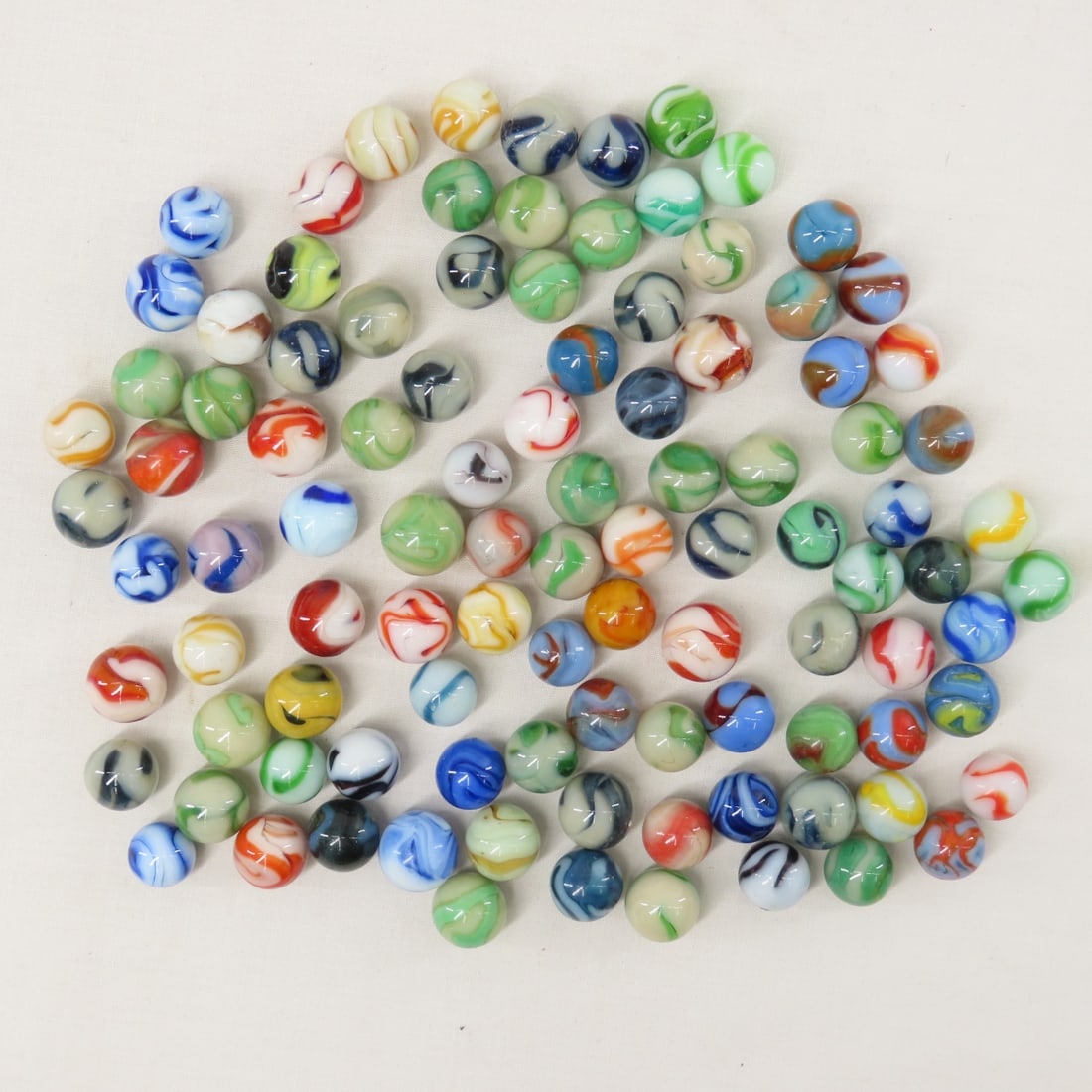 West Virginia Swirl Marbles - 1.3 Pounds - 6