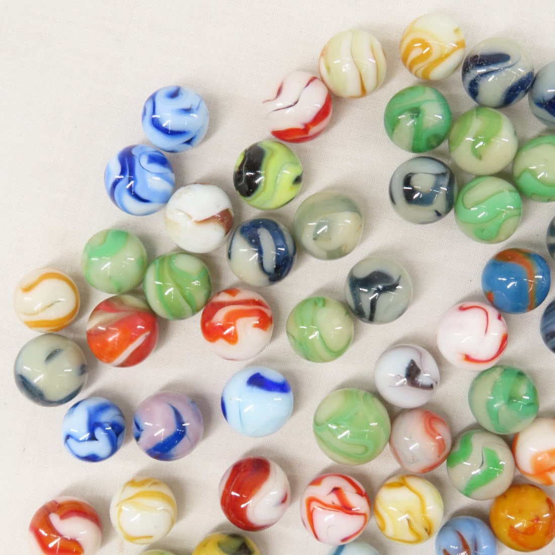 West Virginia Swirl Marbles - 1.3 Pounds - 7