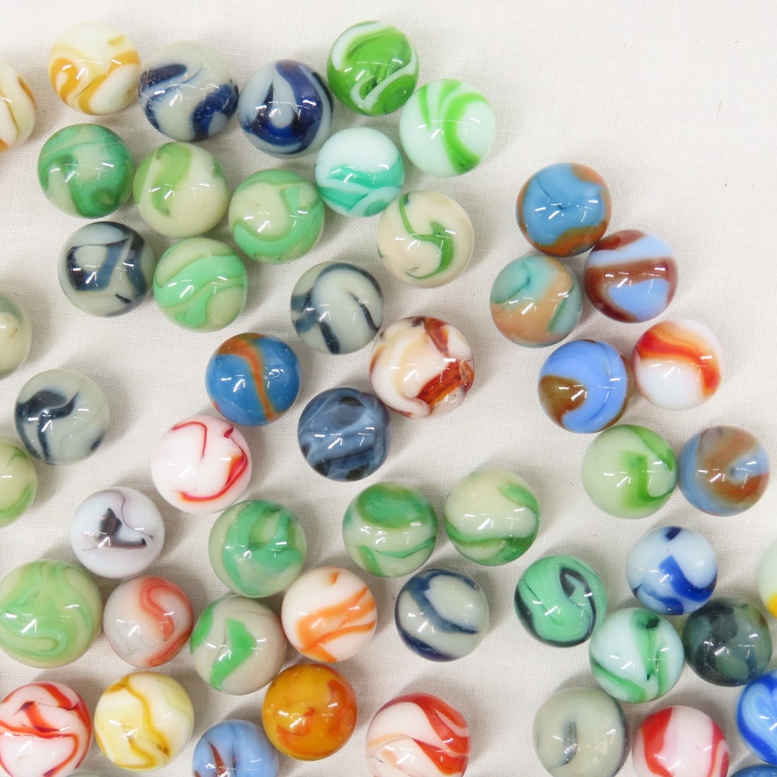West Virginia Swirl Marbles - 1.3 Pounds - 8