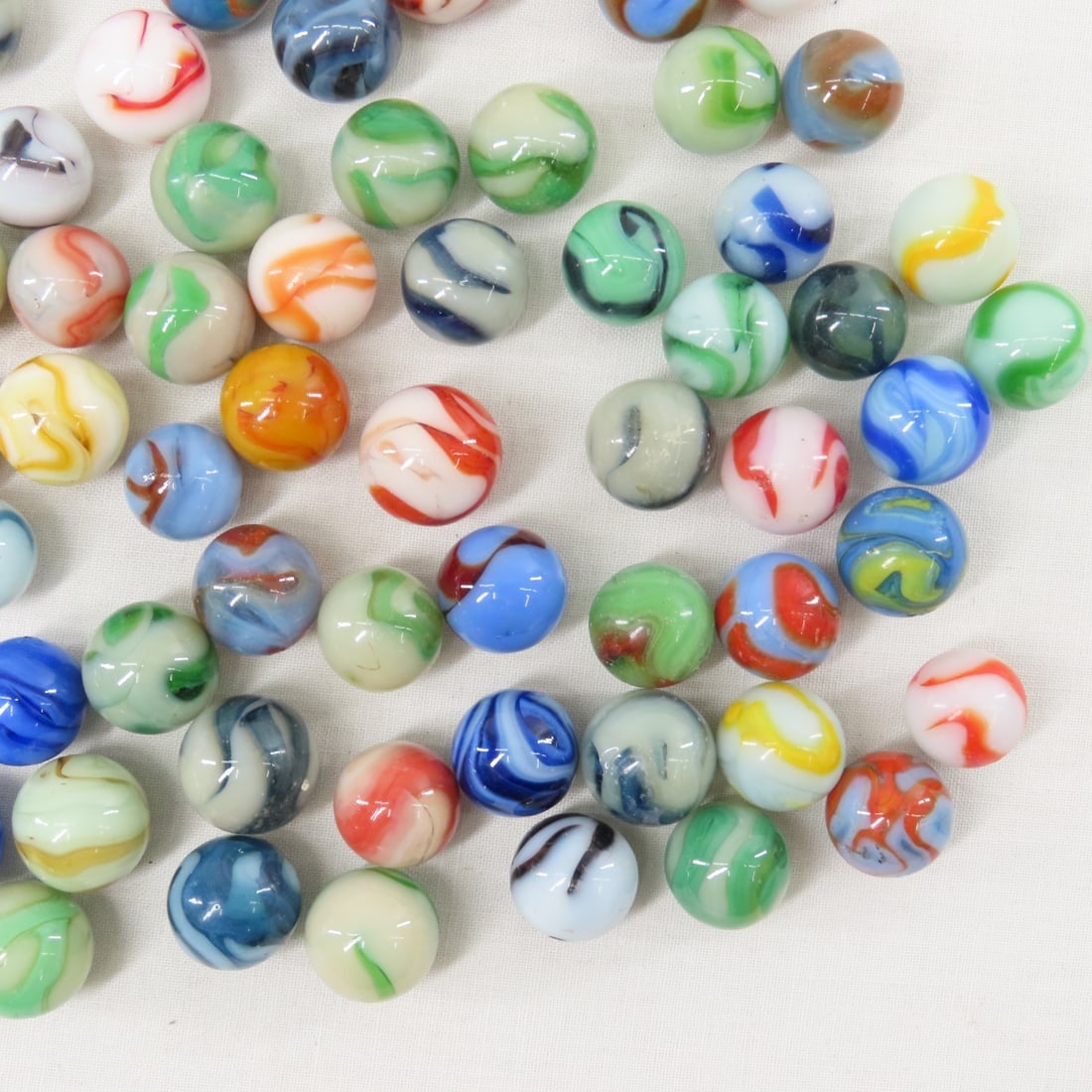 West Virginia Swirl Marbles - 1.3 Pounds - 9