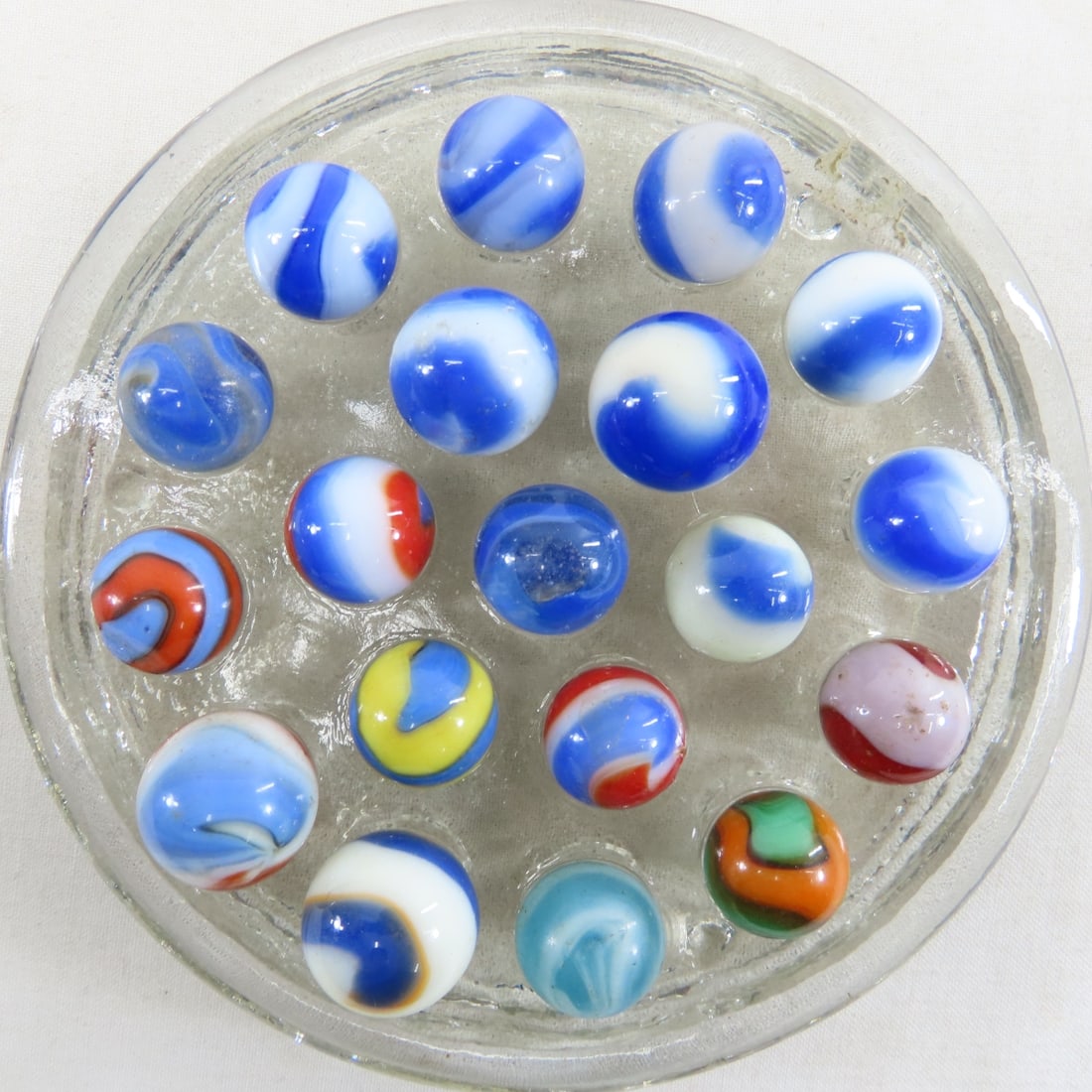 85+ Vintage Akro Agate Corkscrew Marbles - 10