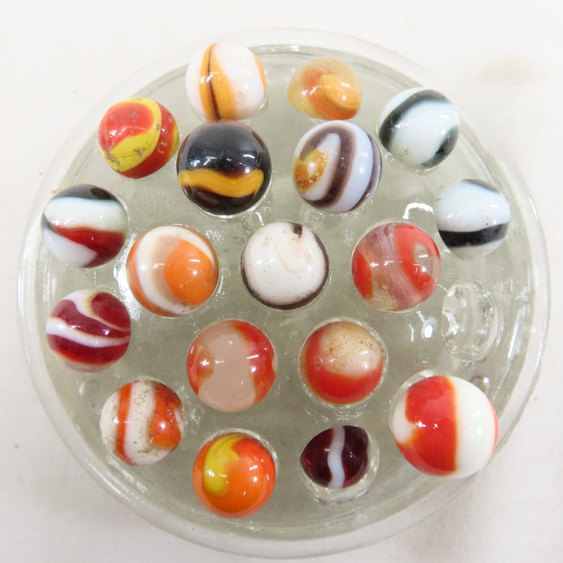 85+ Vintage Akro Agate Corkscrew Marbles - 14