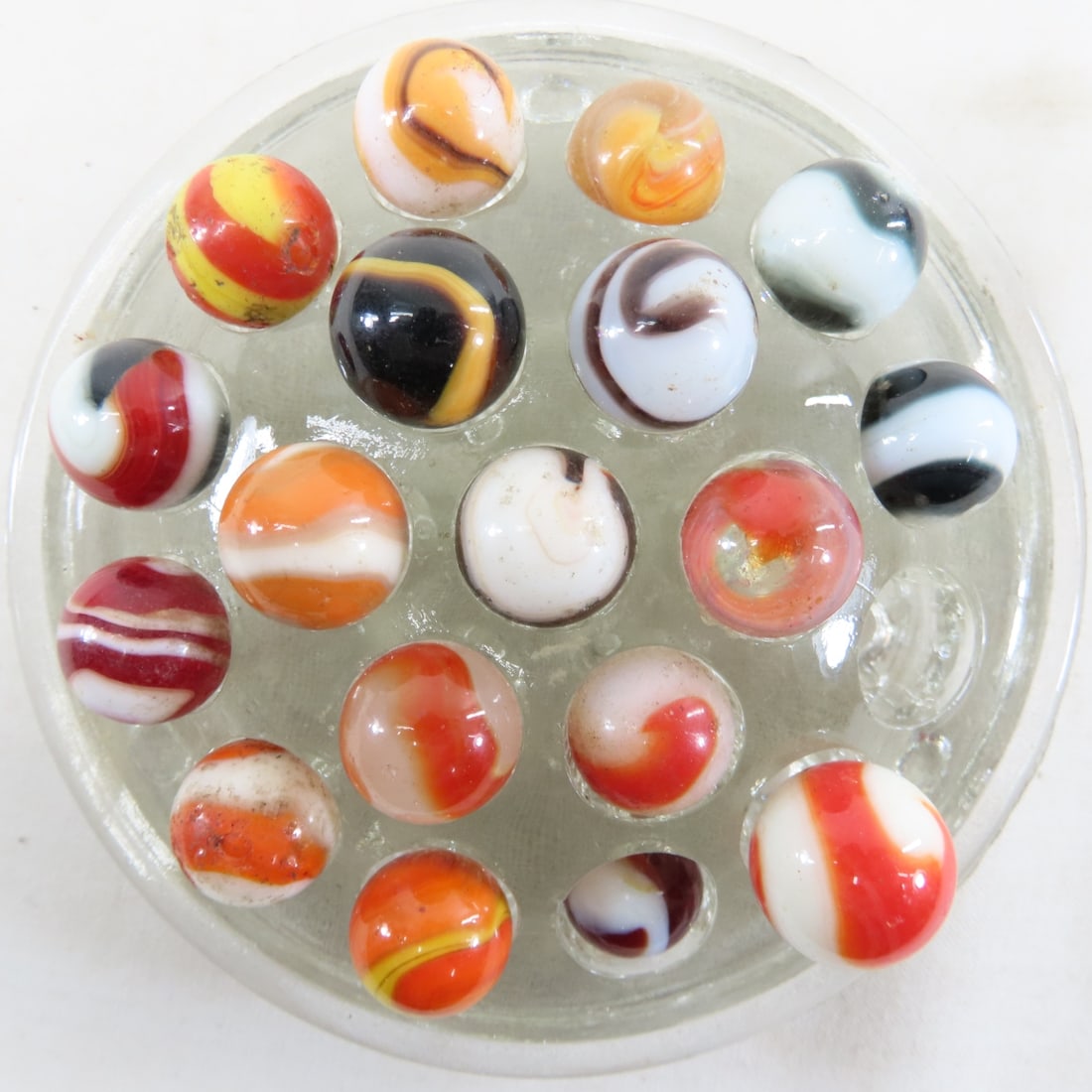 85+ Vintage Akro Agate Corkscrew Marbles - 15