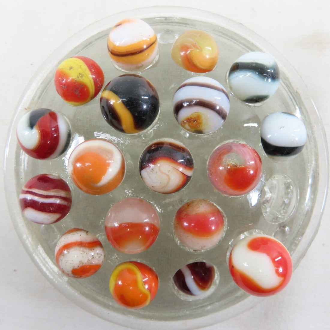85+ Vintage Akro Agate Corkscrew Marbles - 16