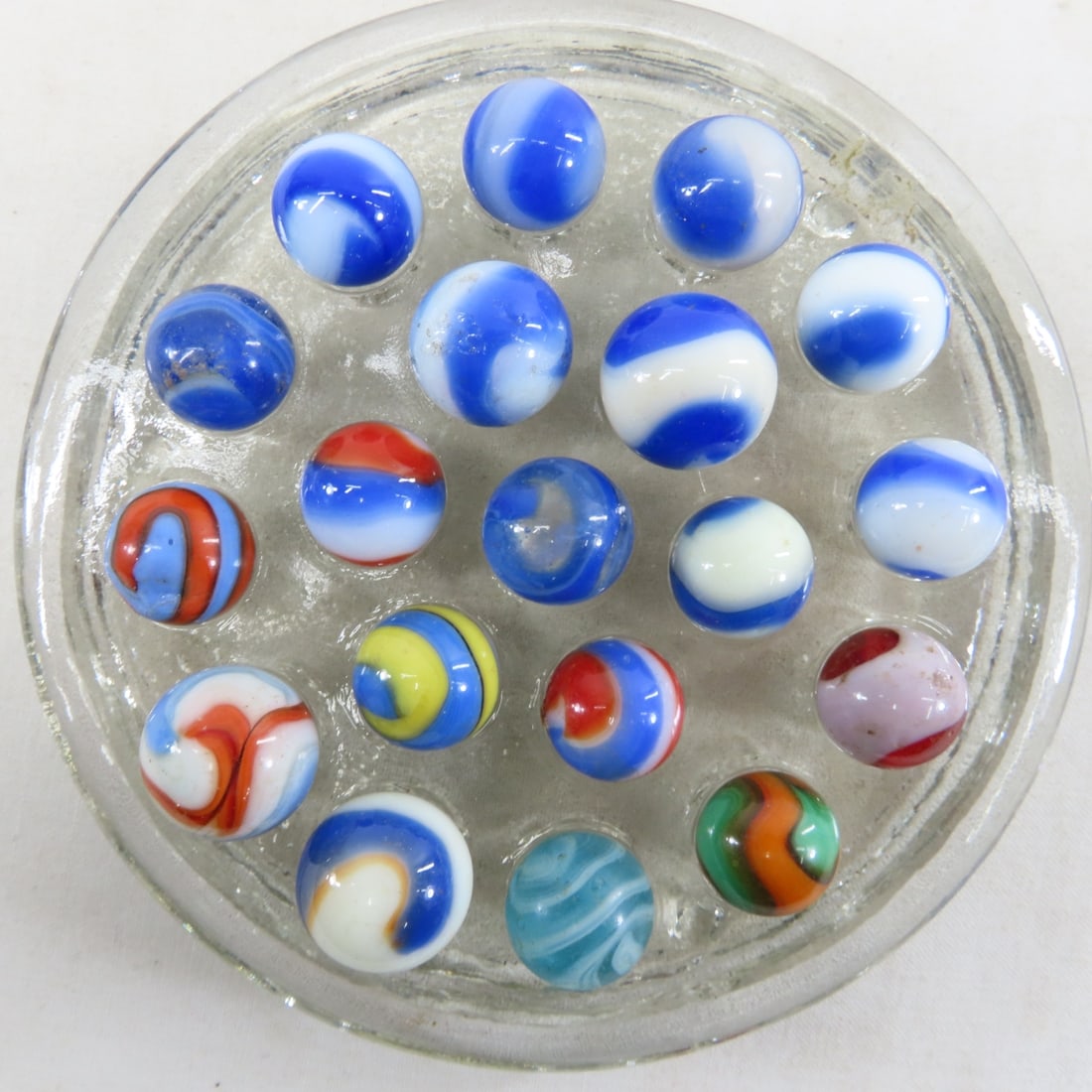 85+ Vintage Akro Agate Corkscrew Marbles - 8
