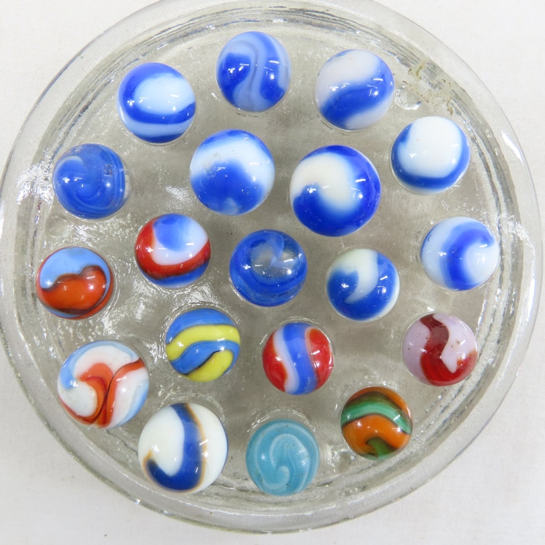 85+ Vintage Akro Agate Corkscrew Marbles - 9