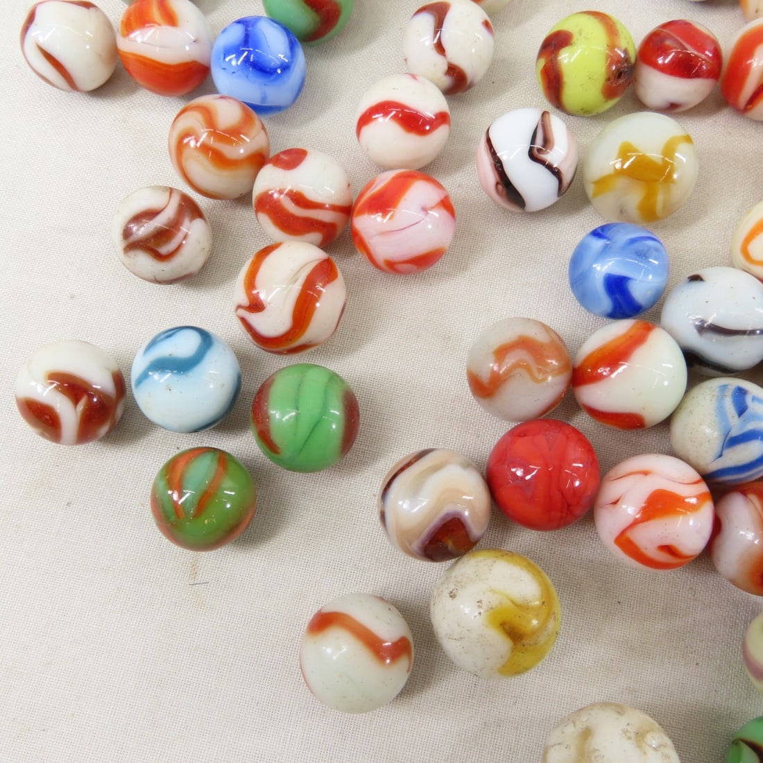 210+ Vintage West Virginia Swirl Marbles - 10