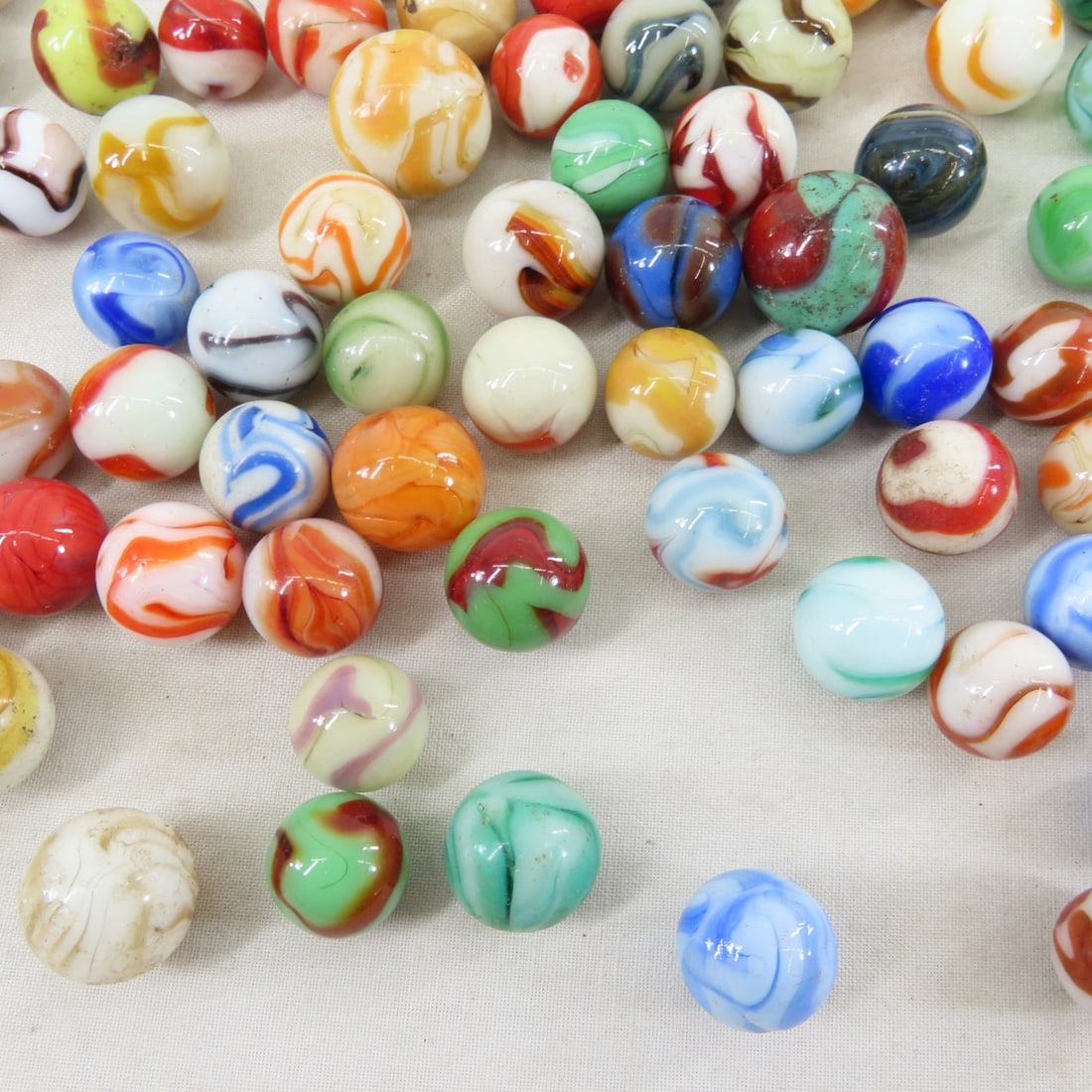 210+ Vintage West Virginia Swirl Marbles - 11