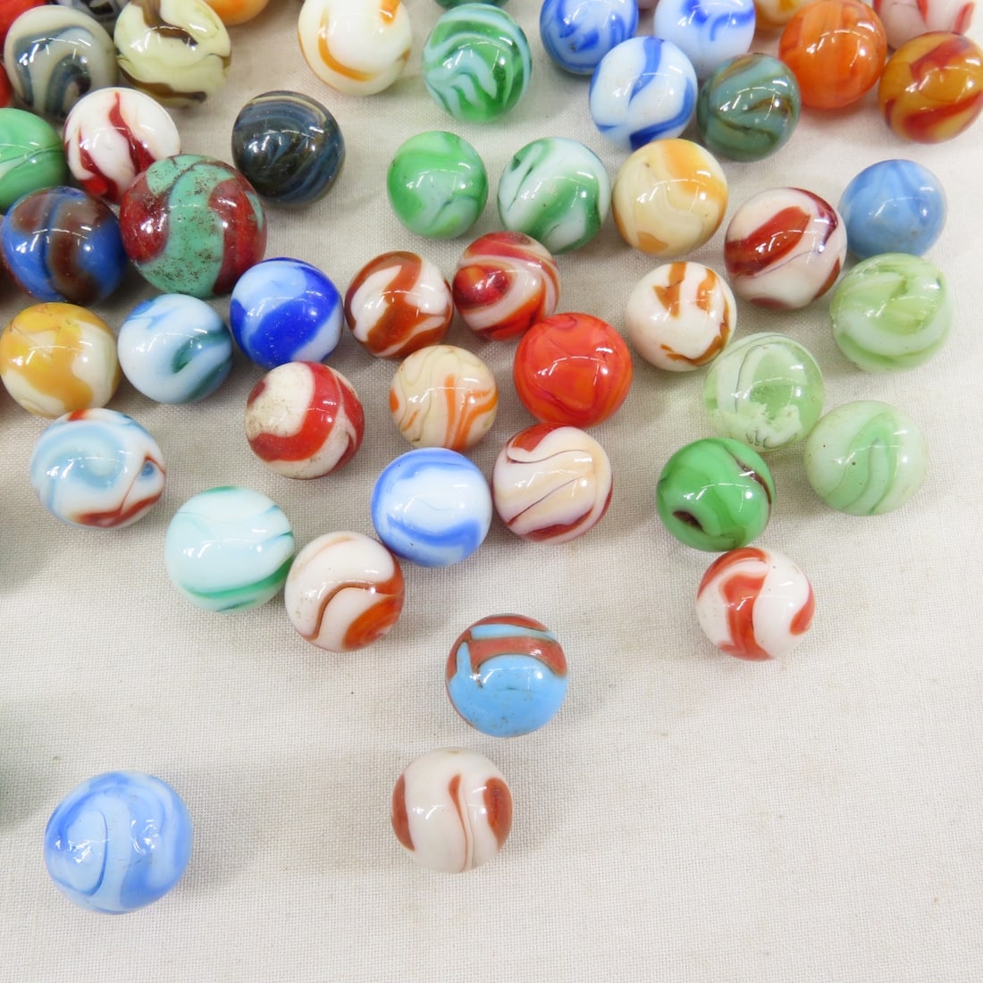 210+ Vintage West Virginia Swirl Marbles - 12