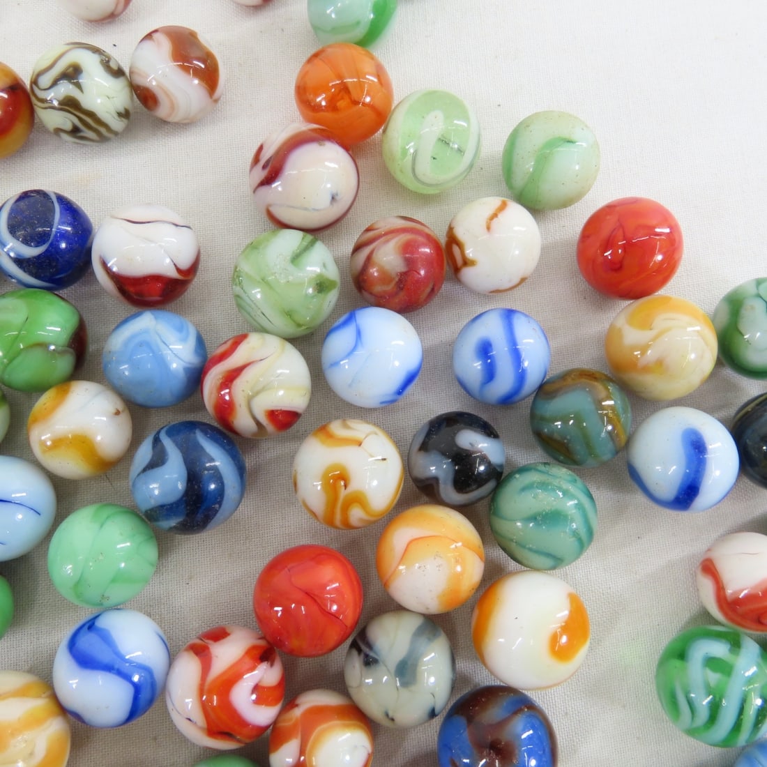 210+ Vintage West Virginia Swirl Marbles - 16