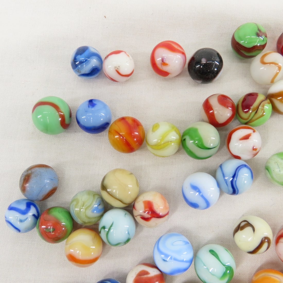 210+ Vintage West Virginia Swirl Marbles - 2
