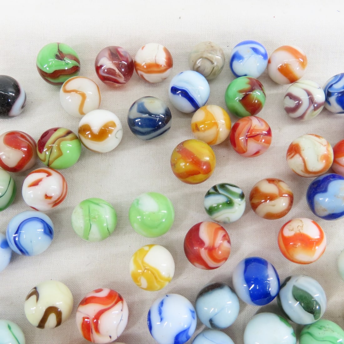 210+ Vintage West Virginia Swirl Marbles - 3