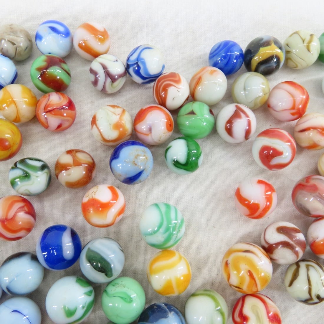210+ Vintage West Virginia Swirl Marbles - 4