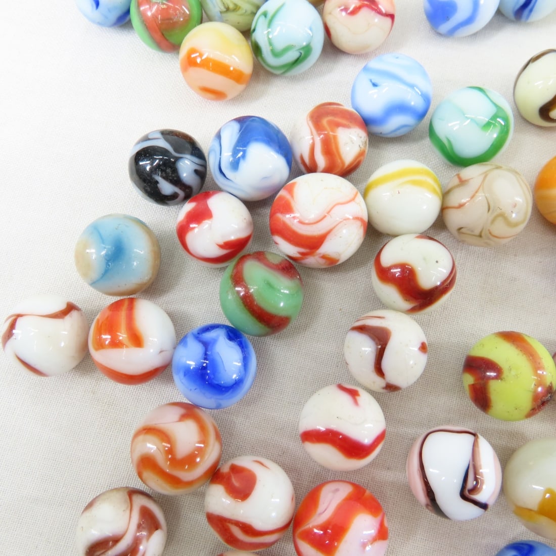 210+ Vintage West Virginia Swirl Marbles - 6