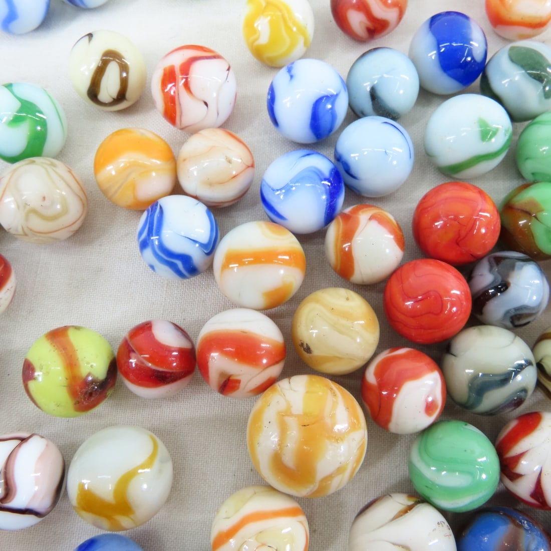 210+ Vintage West Virginia Swirl Marbles - 7