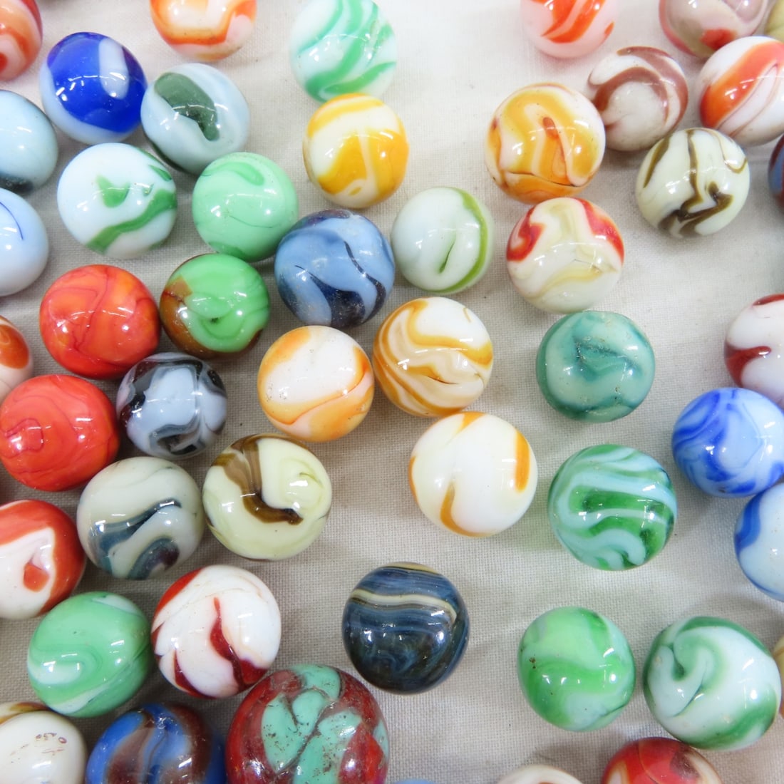 210+ Vintage West Virginia Swirl Marbles - 8