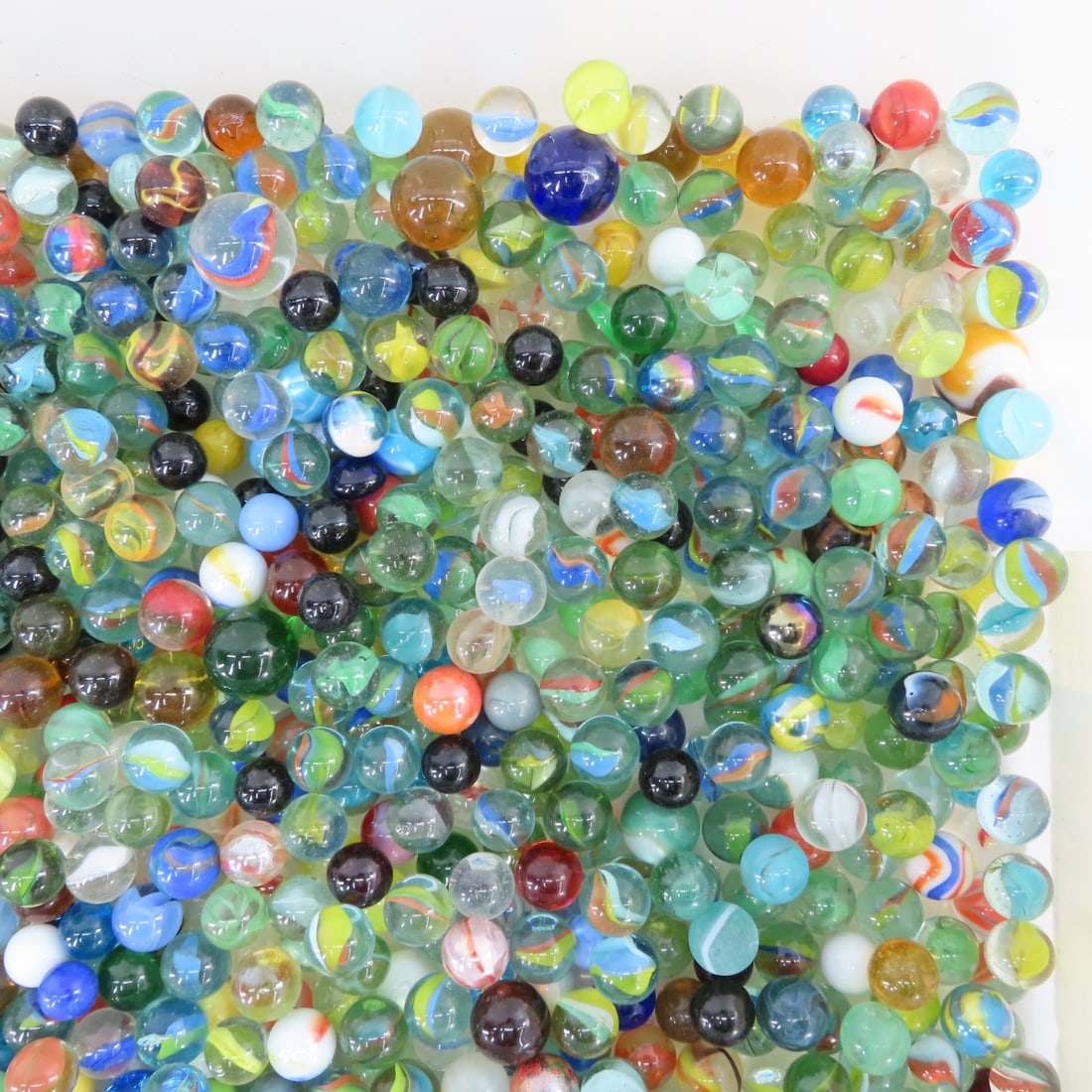 16 Pounds of Vintage & Modern Machine Made Marbles - 16