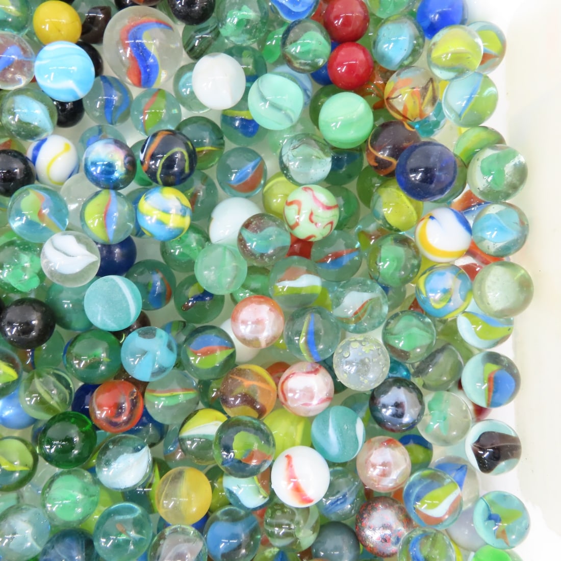 16 Pounds of Vintage & Modern Machine Made Marbles - 9